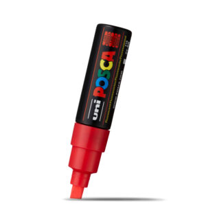Markeris POSCA PC-8K, fluo red/fluo raudonas, 1 vnt.
