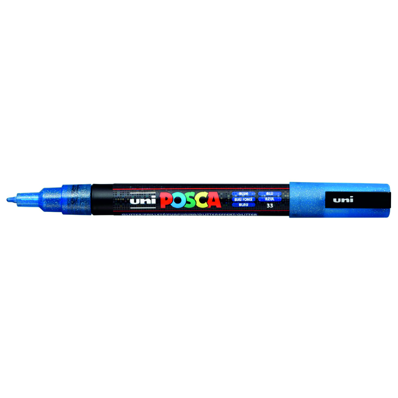 Markeris POSCA PC-3ML, lame-blue/blizgantis mėlynas Markeris POSCA PC-3ML, lame-blue/blizgantis mėlynas