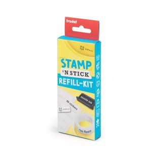 Antspaudas + lipdukas Trodat STAMP 'N STICK Refill Kit